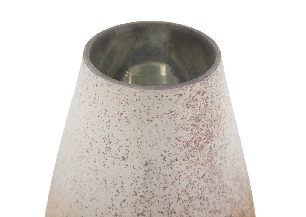 FLORERO DE VIDRIO MODERNO CAFÉ/BEIGE GRANDE