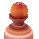 BOTELLA DE VIDRIO PULIDO COLOR TERRACOTA GRANDE