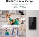 INTERRUPTOR TACTIL WIFI 1L SIMPLE NEGRO