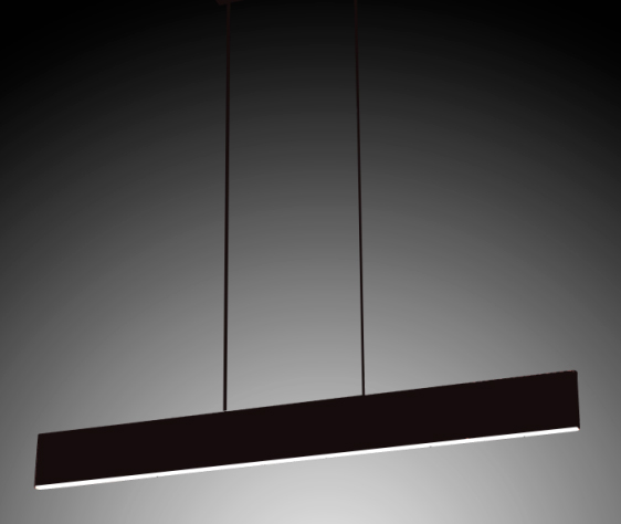 Lamp. Colg. Led Dimerizable Negro 18W 3K (780X80Mm)