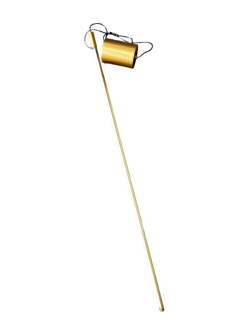 Lamp. Colg. Led 1L Vertical Dorado 18w 3k (70x1500)mm