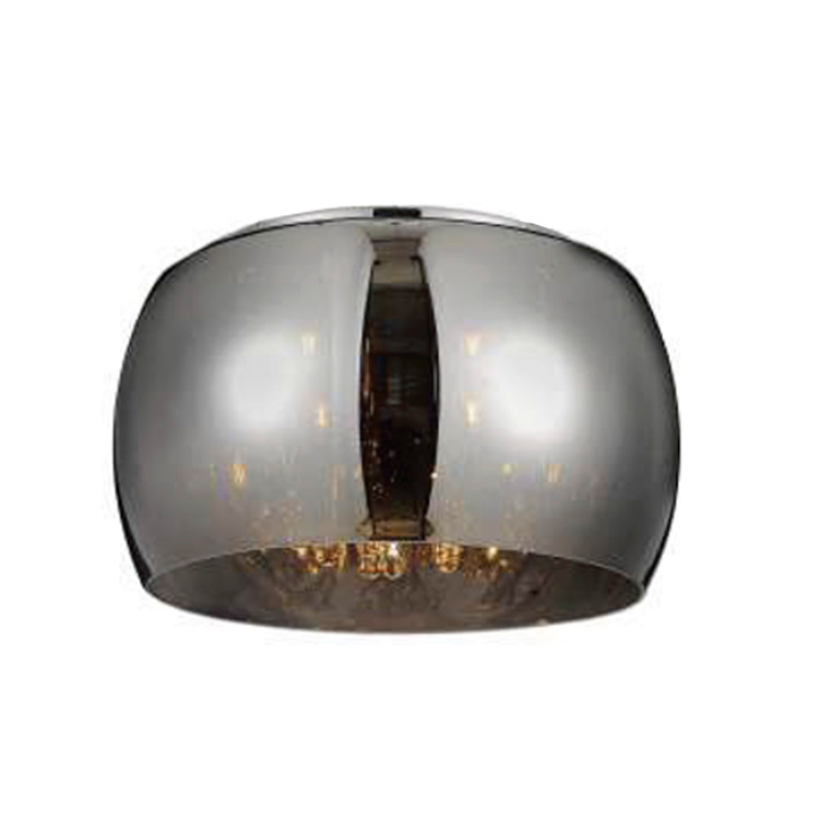 Lamp. Techo Redondo Metal+Glass Medusa D40Cm 5Xg9