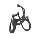 ESCULTURA DE METAL ABSTRACTA NEGRA