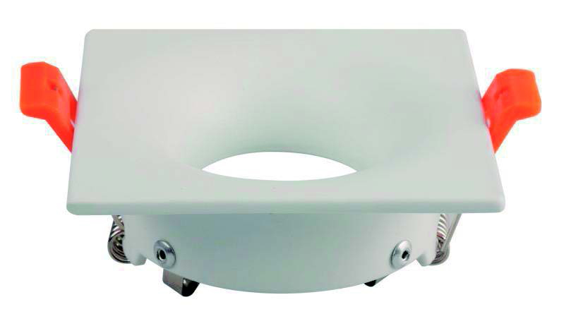 O.B. Prof. Fijo Cuad. Aluminio Blanco (90X90Mm)