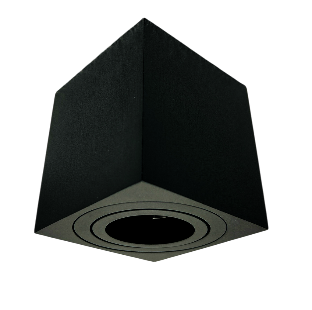 O.B. Sob. Gu10 Rect. Aluminio Negro (D80X85Mm)