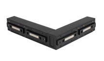 Conector L Emp. Angulo Interno P/Riel Magnetica Ultradelg. Negro Ip20 48V (145X26X122Mm)