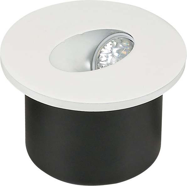 Spot Pared/Gradas Emp. Red. Aluminio Blanco 1X3W 3K (D80X50Mm) Ip20