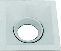 [010108 | 520A16 BL] O.b. GU10 Emp. Movil Prof. Cuad. Alum. Blanco (90x90xH45)mm