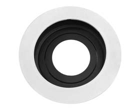 [010160 | T24-1Y-U] O.b. GU10 Emp. Movil Red. Alum. Blanco+Negro D100mm