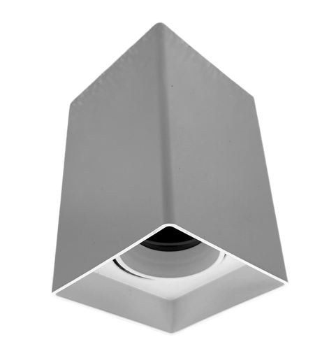[010402 | TS126 BLANCO] O.B. Sob. Gu10 Movil Rect. Plastico Blanco (80X130Mm)