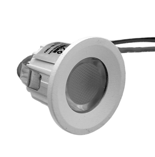 [010489 | NY01/3W-WH] O. Dragon Led Red. Aluminio Blanco 3w 3k 300lm (110-130)v (D35X25mm) Ip 20