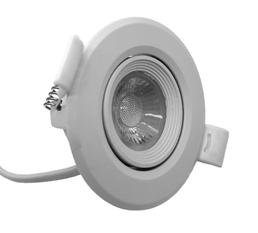 [010562 | 02DL-AP3-R3W-6500K] O.B. Led Movil Red. Blanco 3W 6K 100-240Vac (D70X42Mm)