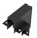 [010970 | T2206L] Conector Emp. L Vertical P/Riel Magnetica 85X85X46Mm Negro
