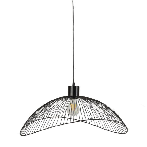 [020022 | RH1803006-01] Lamp. Colg. 1L E27 Campana Grande Negro Metal (D400)Mm