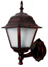 [022067 | XD-123 COFFEE] Farol Pared 1L E27 Niza 4 Caras (210X370Mm)