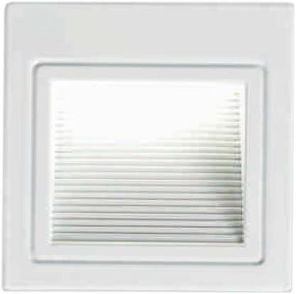 [033135 | L9430-3 3000k] Spot Led Pared Emp. Cuad. Aluminio Blanco 1X3W 3K (850X850Mm) Ip20