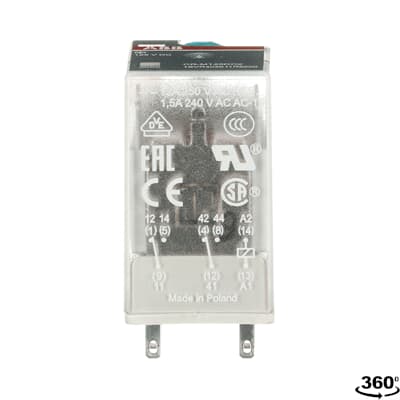 [090266 | 1SVR405611R8200] Relé Miniatura 8 pines CR-M125DC2 - 2c/o - 12A - Bobina: 125Vdc, ABB