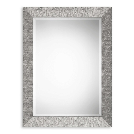 [151162 | W00421] Espejo de Madera Con Detalles Plata 78x104cm