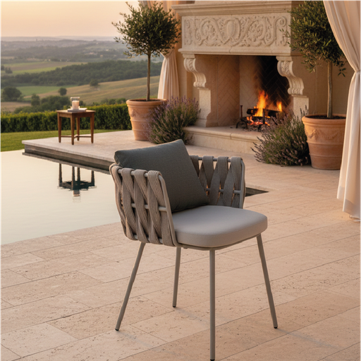 [160076 | NJ021#] Silla Ext. 60X65X70Cm Gris Claro