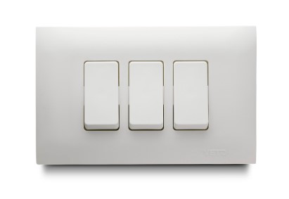 [176255 | VIP12056] Conmutador Triple No Neon Veto Basic Bl