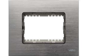 [176403 | PLU60033] Placa 3H Plata Aluminum Veto Plura