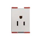 [176420 | PLU60255] Tomacorriente 2P+E 36Mm Blanco Veto Plura