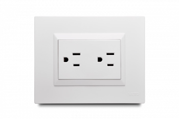 [176511 | PLU60880] Tomacorriente Doble Preensamblado Bl Veto Plura