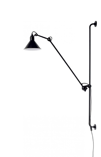 [181485 | 9019W black] Aplique Pared 1L Borguillo Negro