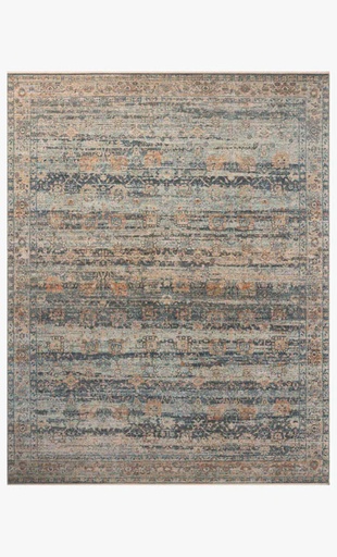 [154237 | 761688] ALFOMBRA HERITAGE (1.21X2.43)M AZUL/CAFE