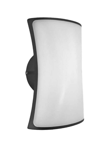 [034298 | B2733] Aplique Pared Led Ext. Alum. Front. 10w Bid. 2x1w 3k (173x110x70)mm Ip54