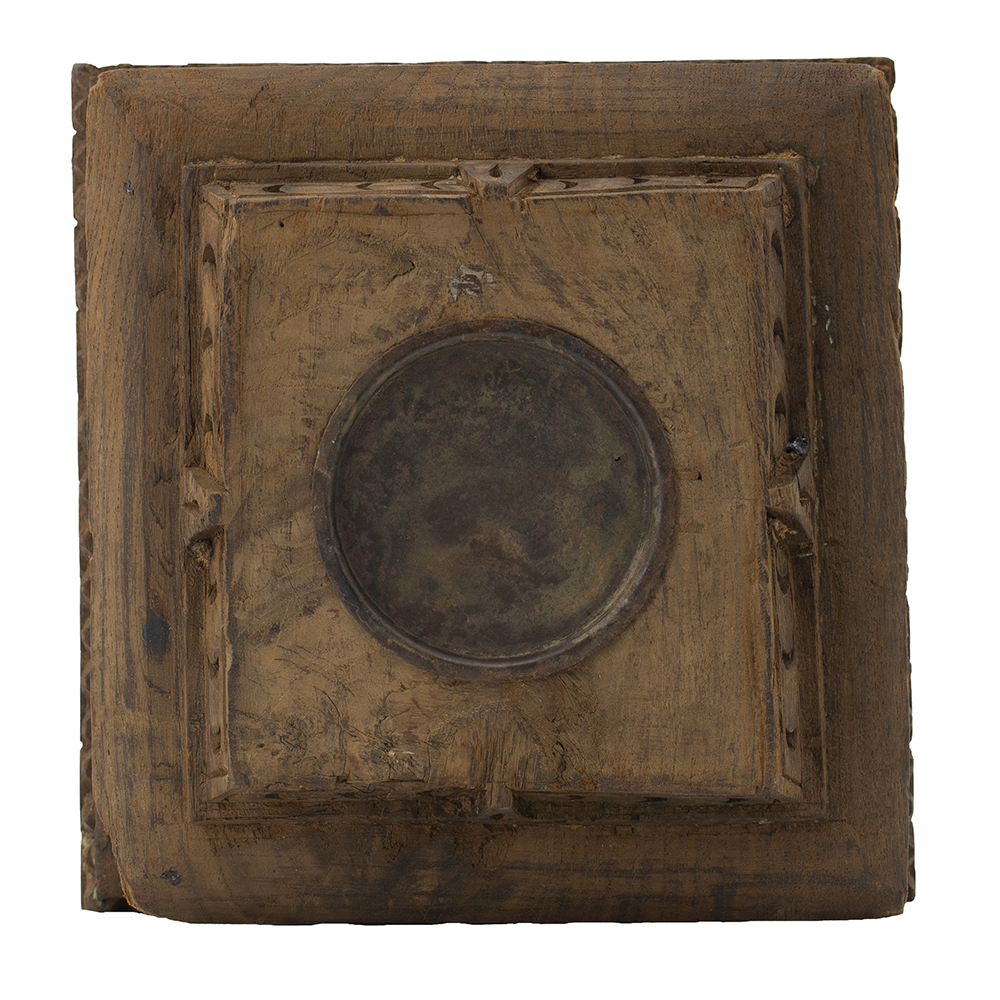 PORTA VELA GRANDE DE MADERA TIPO ANTIGUO