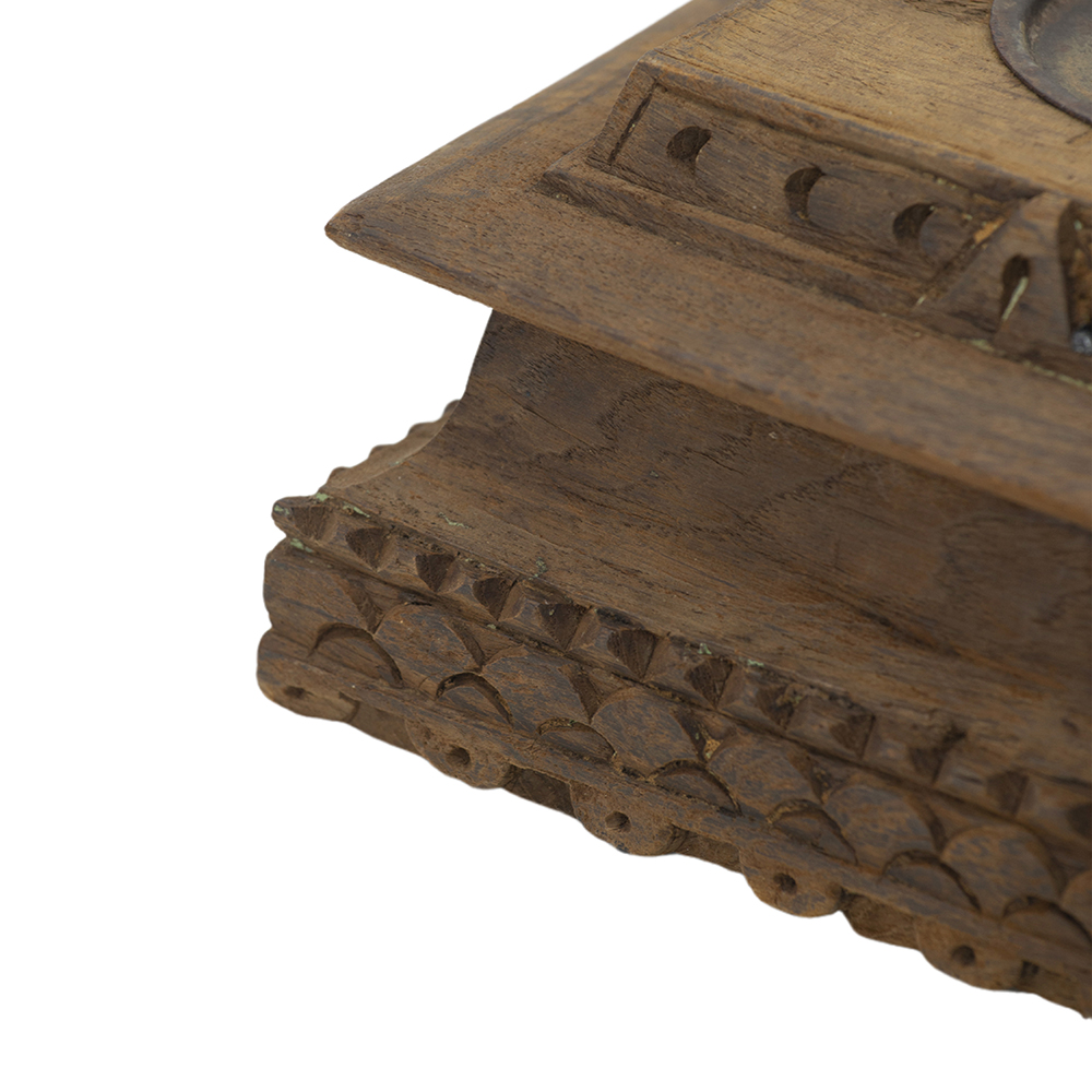 PORTA VELA GRANDE DE MADERA TIPO ANTIGUO