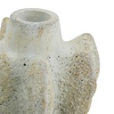 PORTA VELA DE CERAMICA BLANCO TIPO CORAL PEQUEÑO