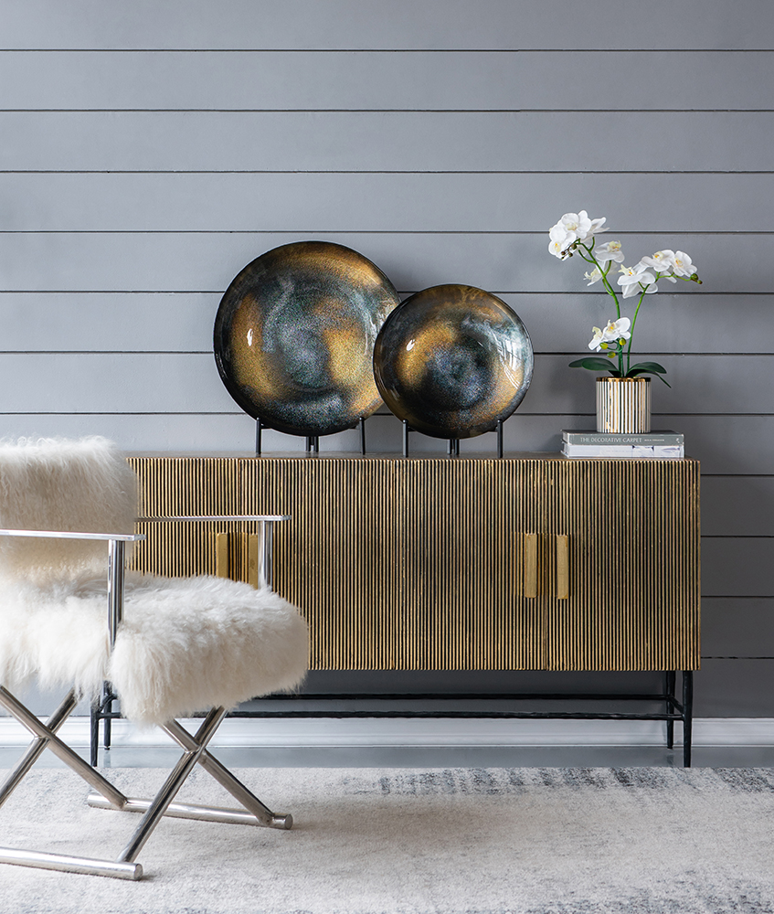 Set 2 Platos De Vidrio 
Degradee