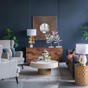 SET2 FIGURAS DE METAL EN FORMA DE HOJAS ORO