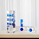 Figura De Cristal Con Detalles Azules