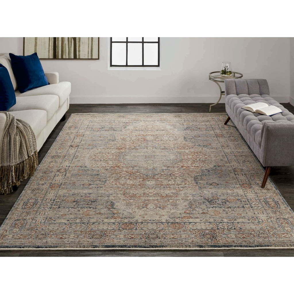 Alfombra (1.52X2.18)M Color Rust /Azul Marquette