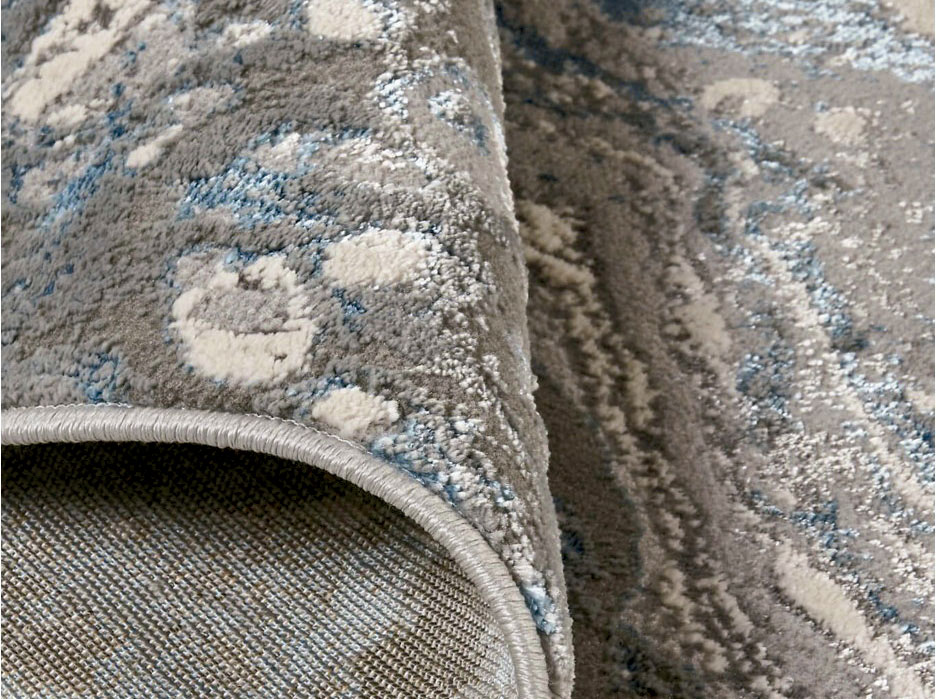 Alfombra (2.44X3.35)M Color Plata/Azul Azure