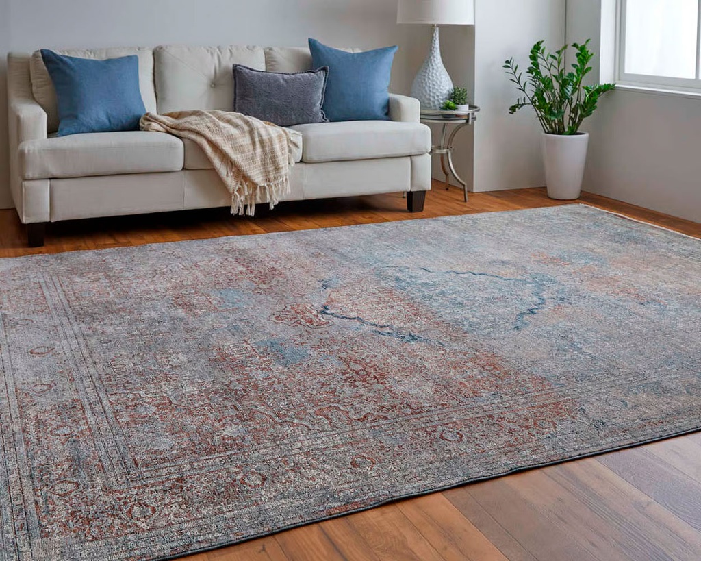 Alfombra (1.52X2.44)M Color Azul/ Multi Marquette