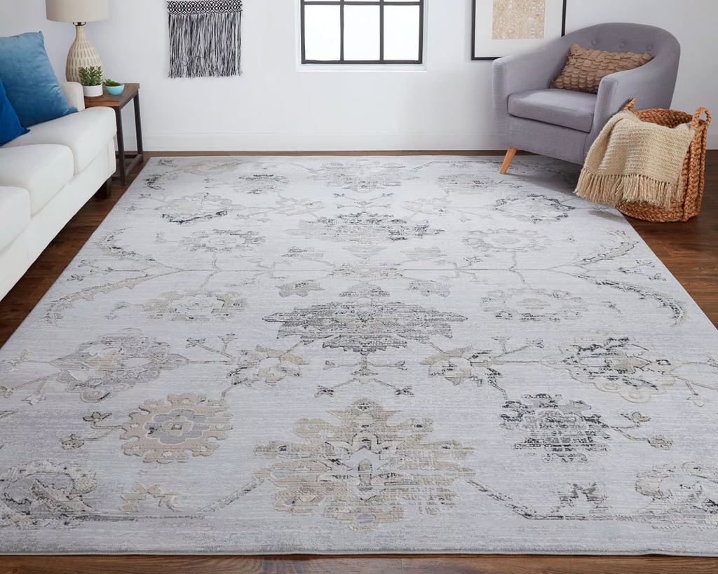 Alfombra (1.52X2.44)M Color Plata/ Beige Macklaine