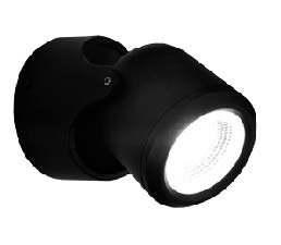 Aplique Pared Ext. 1L Gu10 Movible Negro Ip54