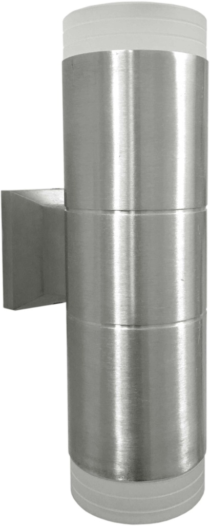 Aplique Ext. Bid. 2L Gu10 Nickel C/Acrilico Ip54