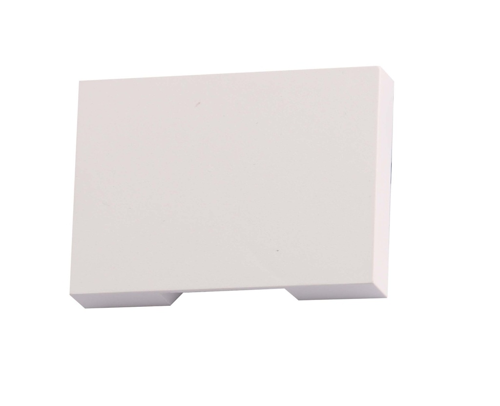 Aplique Pared Led Rect. Plastico Blanco 2X1W 3K (70X50X20Mm) Ip65