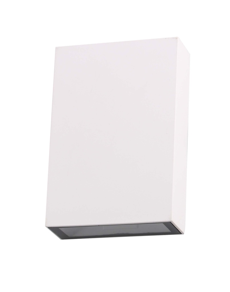 Aplique Pared Led Bid. Rect. Plastico Blanco 2X2W 3K (123X83X30Mm) Ip65