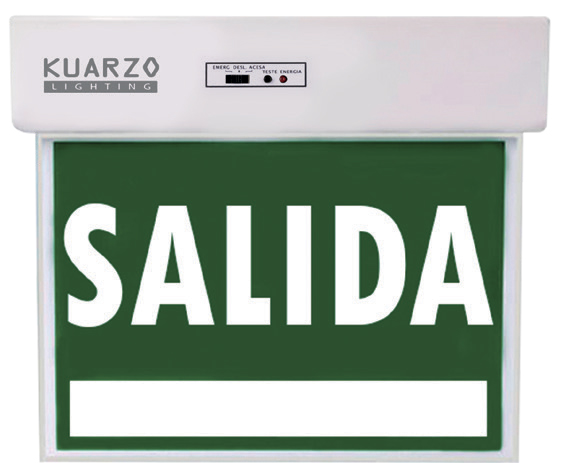 Lamp. Señal Salida Led Doble Cara (240x180x210)Mm Incl. Adh.