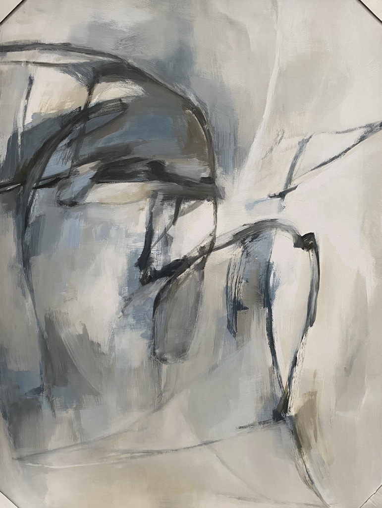 Cuadro Azul Obscuro /Blanco Profund Silence 1