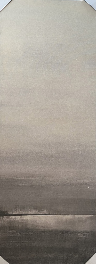 Cuadro Blanco / Negro/ Gris Faded Plata 2