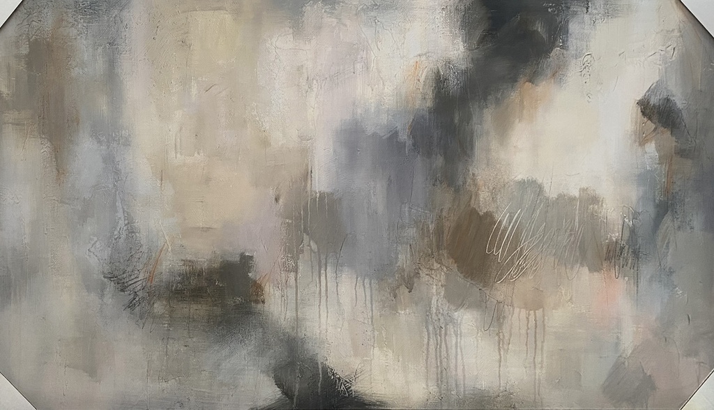 Cuadro Blanco/Gris/Azul Angel Wishper 1