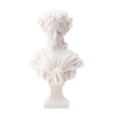 Busto De Dama Tipo Marmol En Blanco