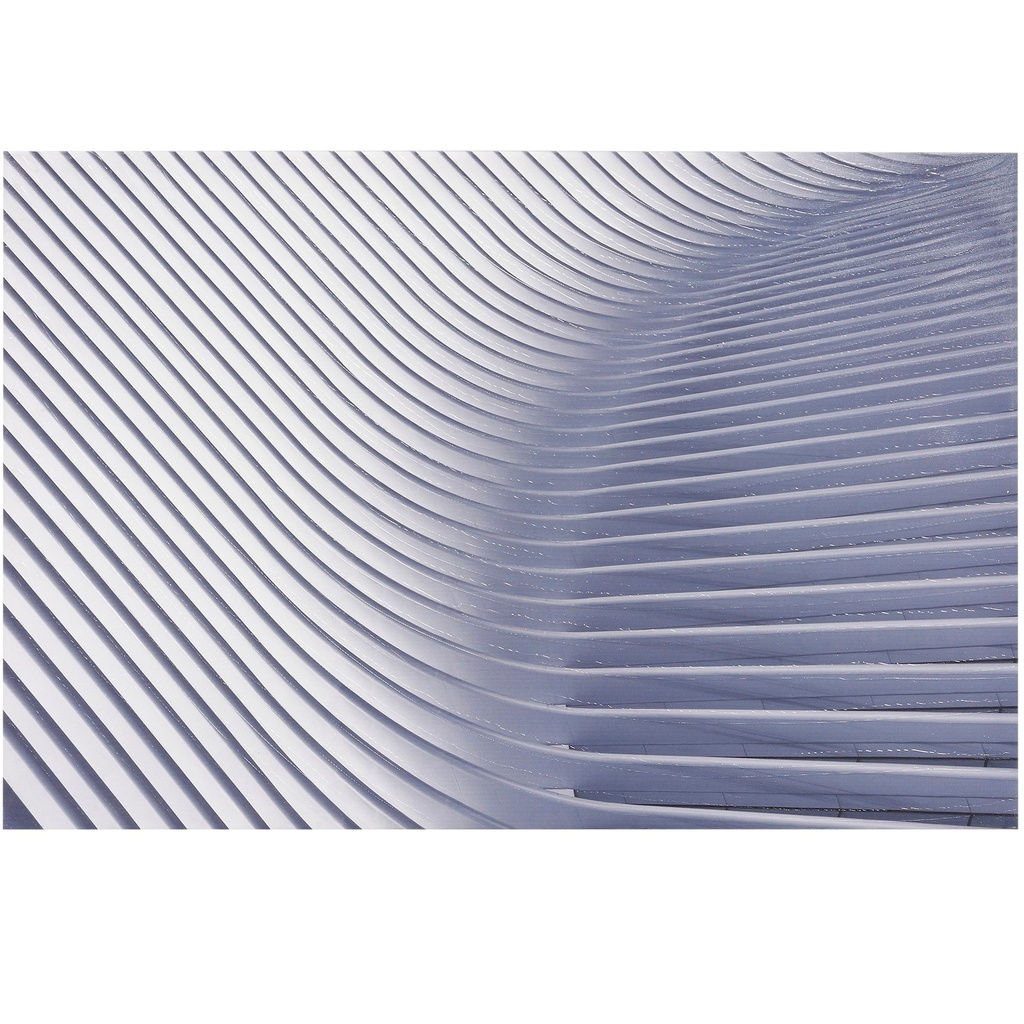 Cuadro Rectangular Turqueza Y Blanco En High Gloss